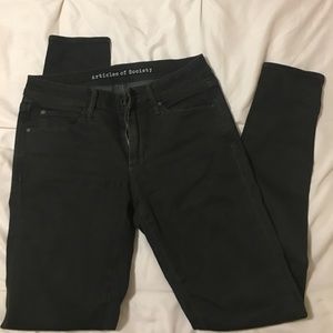 Articles of Society dark olive skinny jeans